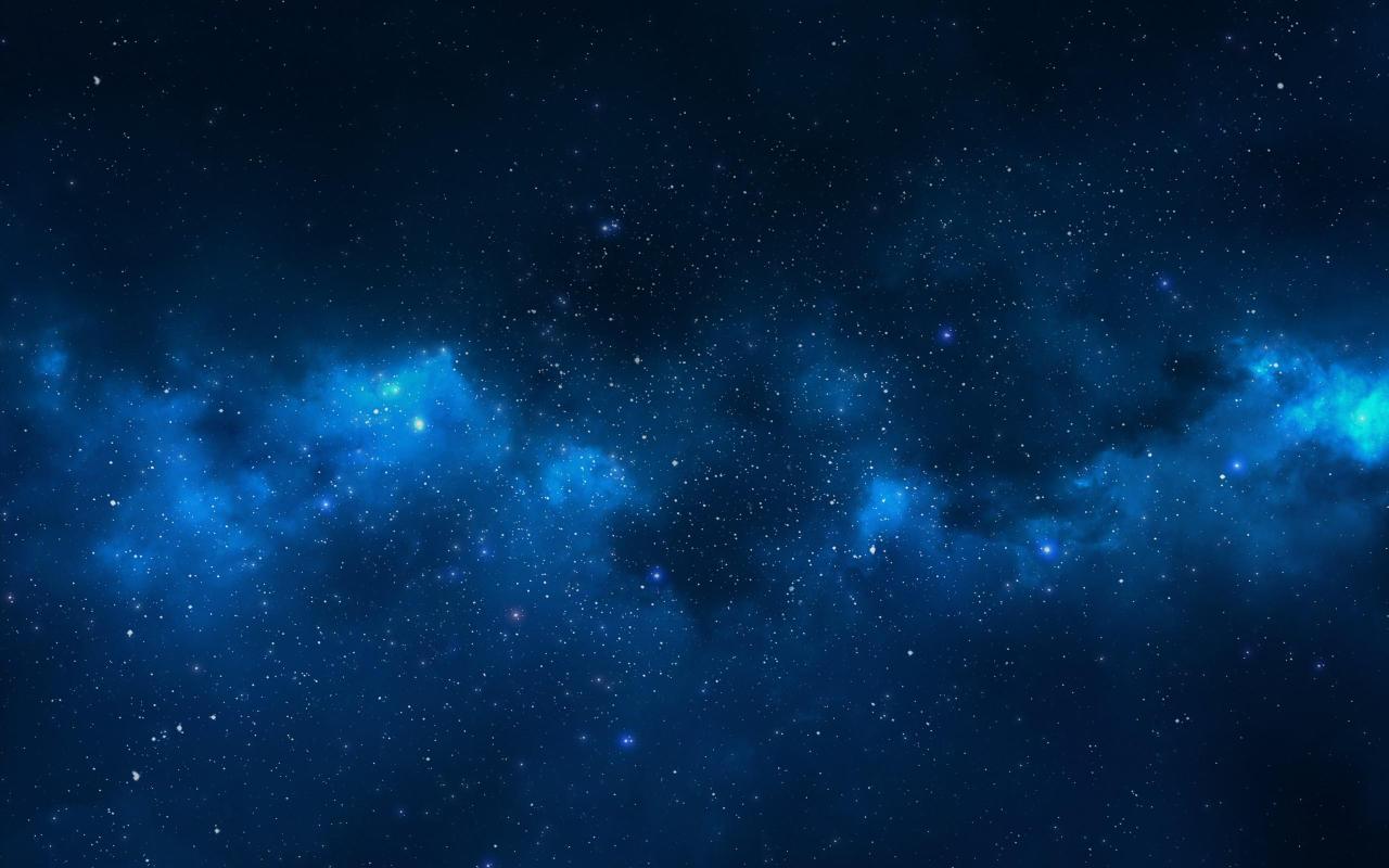 Milky Way Galaxy Blue Nebula Clouds Wallpapers HD / Desktop and Mobile ...